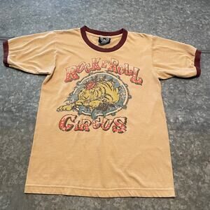 Vintage 90s Junk Food Rock N Roll Circus The Rolling Stones Tee Shirt Small